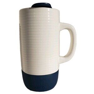 Ello Jane 18oz Ceramic Travel Mug Dishwasher Safe w/Handle & Lid No Skid Bottom